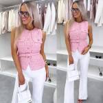 Sinine Kuldsete Nööpidega Vest