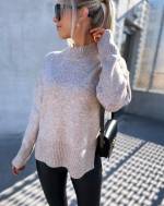 Pilka Soft Sweater With Slit