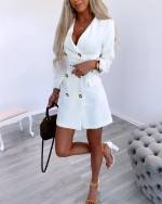 Жёлтый Платье жакетного фасона