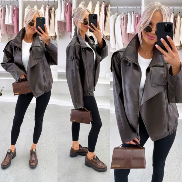 Brown Oversized Jacket