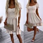 Белое Платье с завязками