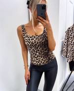 Leopards Leopardimustriline Veniv Top