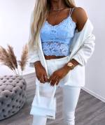 Красный Топ  из эластичного кружева