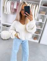 Gaiši Bēša Maigs Adījuma Džemperis