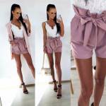 Серый Короткие шорты с карманами