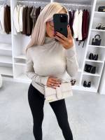 Верблюд Мягкий свитер с высоким воротом