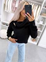 Gaiši Bēša Maigs Džemperis Ar Zelta Akcentu