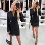 Sārts Pieguļoša žaketes Stila Kleita