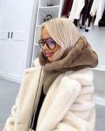 Taupe Kaelusega Müts