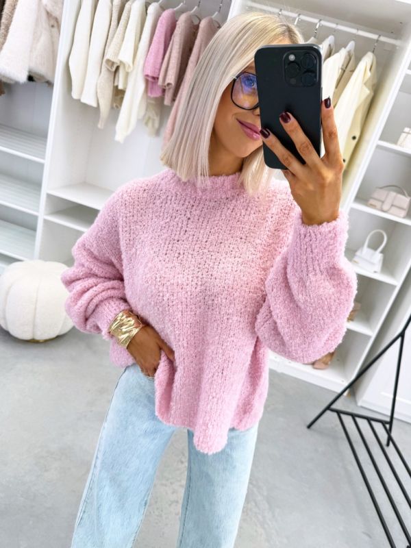 Pink Soft Long-sleeved Jumper