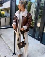 Beige Oversized Thicker Jacket