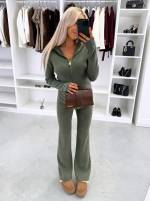 Brūns Elastīgs Un Maigs Divdaļīgs Komplekts