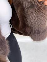 Black Bomber Jacket With Hood And Warm Lining