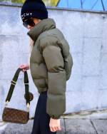 Хаки Стильная куртка Bomber