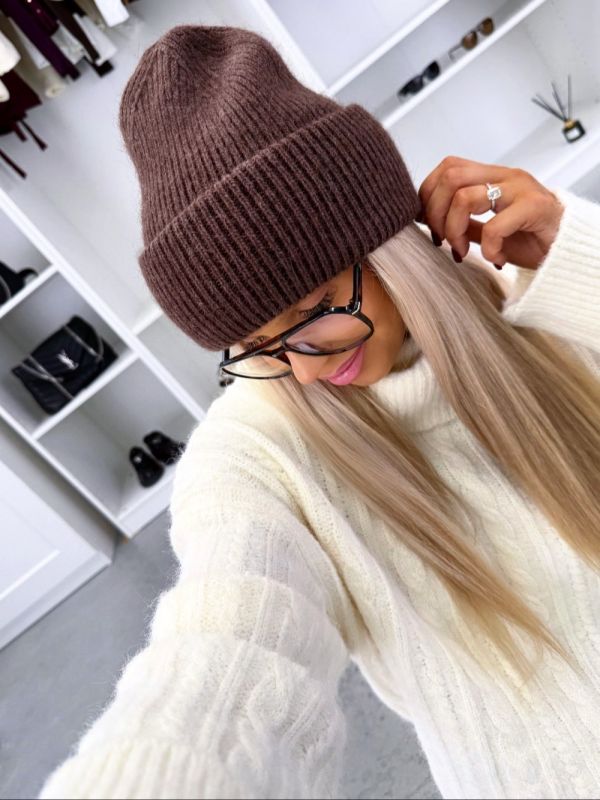 Brązowy Czapka Beanie