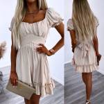 Белое Платье с завязками