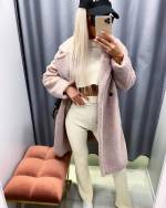 Бежевый „Teddy“ пальто