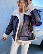 Beige Oversized Thicker Jacket