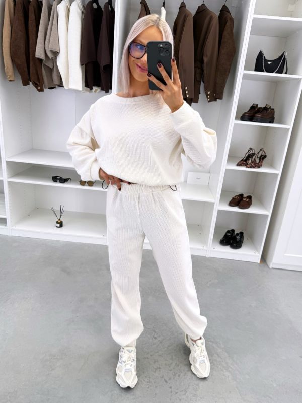 Light Beige Two-piece Lounge Set