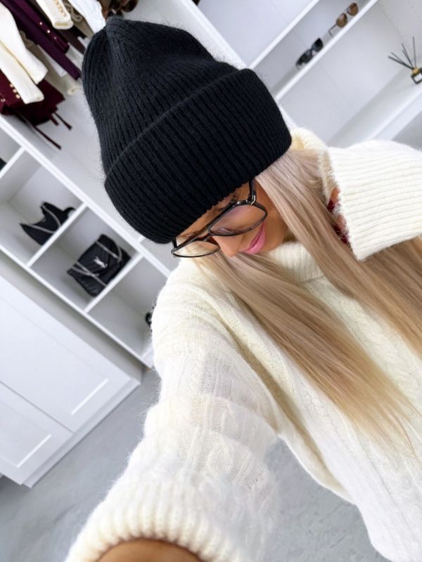 Czarny Czapka Beanie