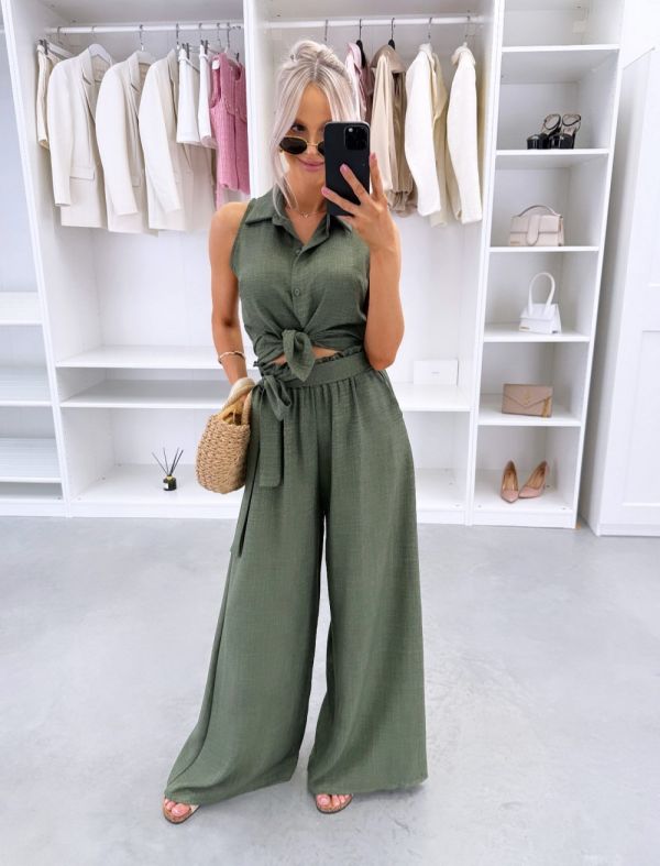 Khaki Two-piece Set