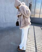 Brown Luxurious Short Fur Coat