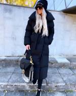 Black Winter Tie Parka