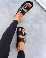 Black Comfortable Sandals