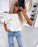Żółty T-shirt O Kroju Oversize