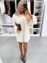 Черный Платье из мягкой ткани с драпировкой и пайетками