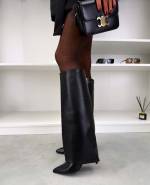 Melns Ērtas Papēžu Zābaki