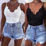 Фиолетовый Кружевное боди