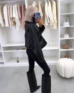 Коричневый Свитшот Oversize на молнии
