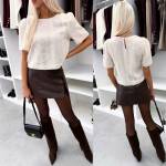 Черный Блузка с пайетками