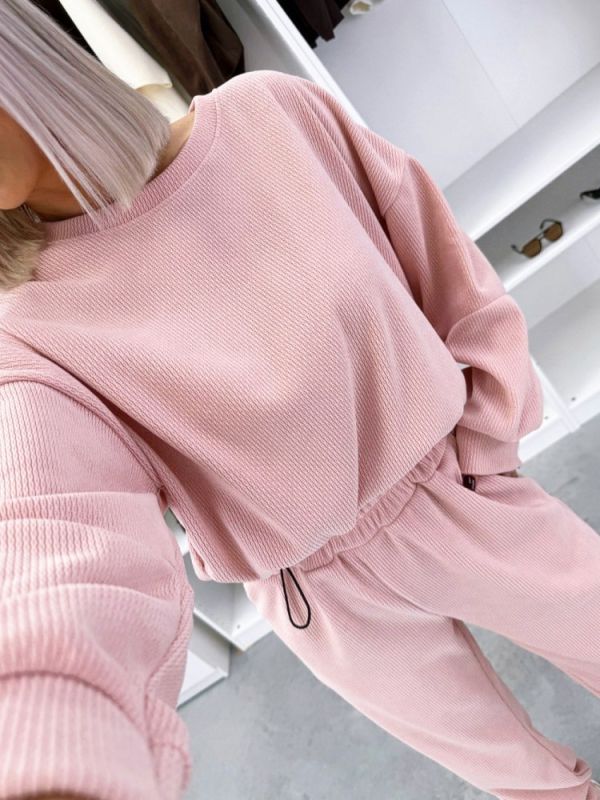 Pink Two-piece Lounge Set