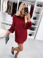 Tumši Zaļa Garām Piedurknēm Plūstoša Kleita