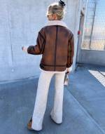 Beige Oversized Thicker Jacket