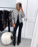 Beige Sequin Jacket