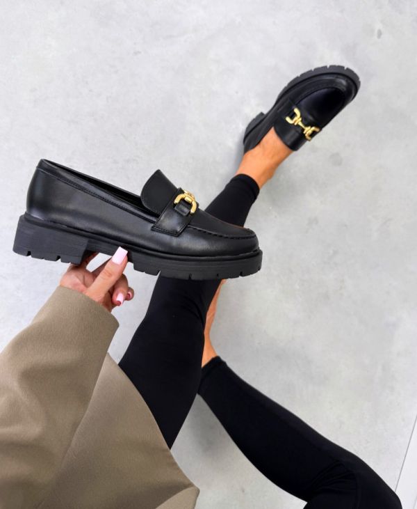 Black Comfy Moccasins