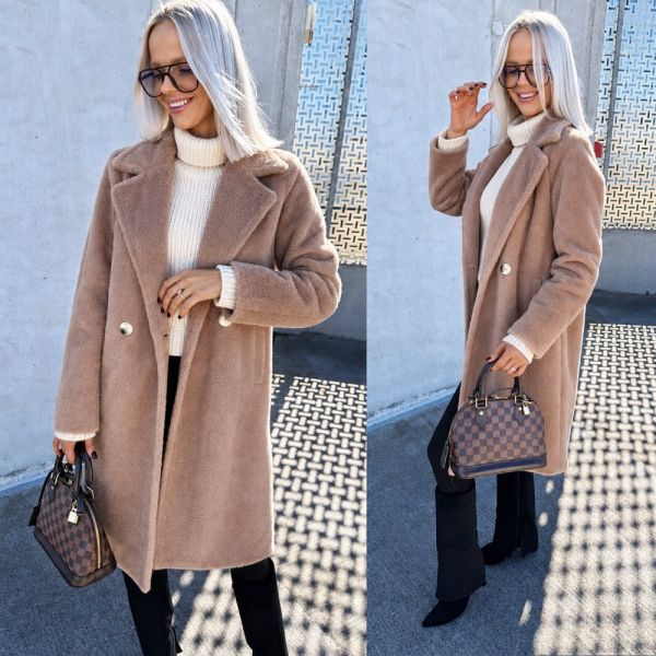 Camel Soft Alpaca Coat