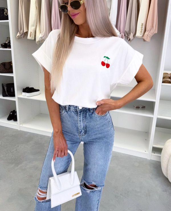 Raudona Oversize Marškinėliai