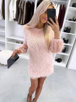 Tumši Zaļa Garām Piedurknēm Plūstoša Kleita