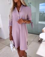 Purple Flowy Dress