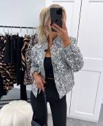 Grey Sequin Jacket