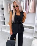 Must Keskelt Seotav Vest-jakk