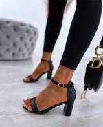 Черный Классические туфли на блочном каблуке