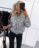 Grey Sequin Jacket