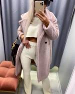 Бежевый „Teddy“ пальто