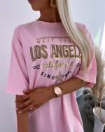 Bēša T-kreklu Kleita Los Angeles