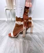 Silver Heel Ankle Boot